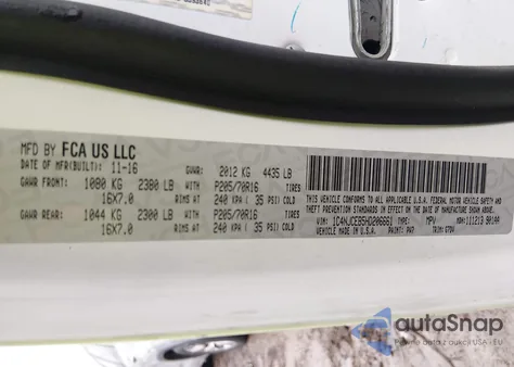 2017 Jeep Compass Latitude Fwd from USA, damaged, VIN 1C4NJCEB5HD206661